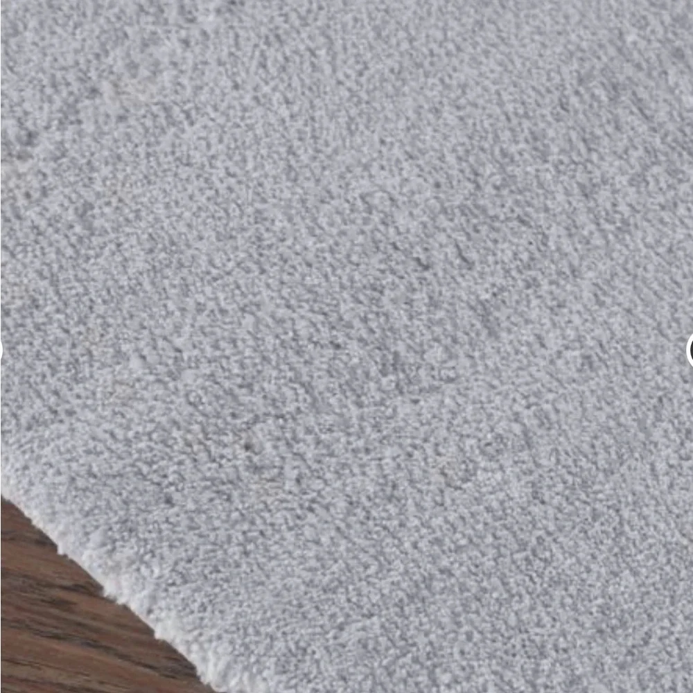 Madison Park Marshmallow Grey 20 in. X 30 in. Bath Rug NEW